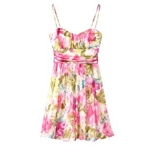 Speechless Coquette Floral Mini Dress Women Size Medium Fairycore Garden Party